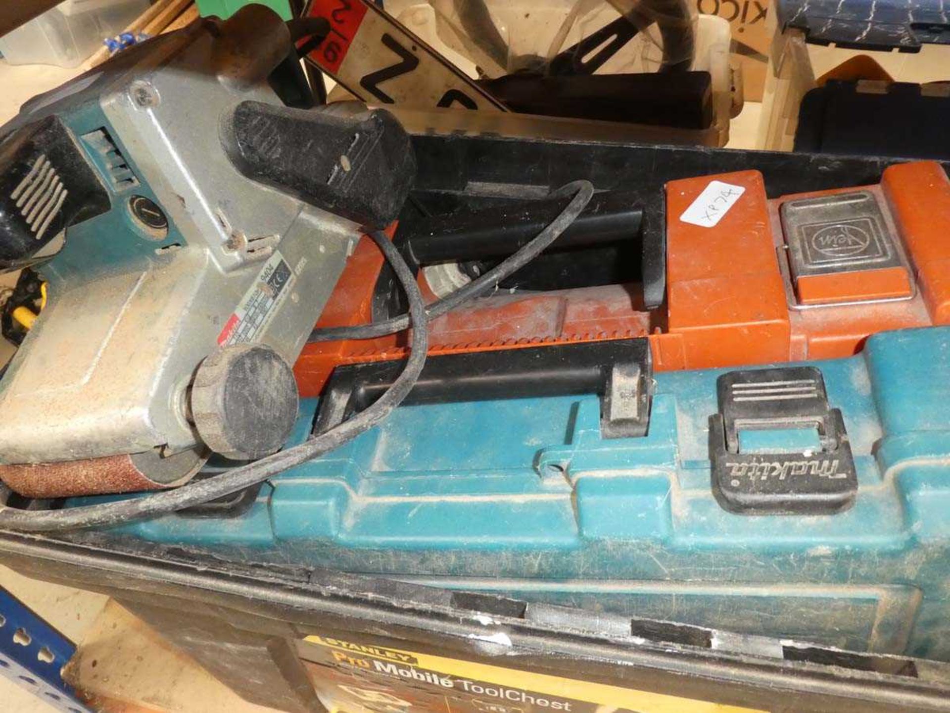 Underbay containing Makita sanders, circular saw, mini sanders, drill, multi tool etc - Image 2 of 3