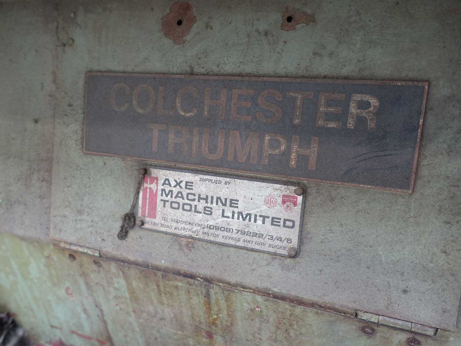 Colchester Triumph 7 1/2" centre lathe Machine No. F 4/64795 - Image 5 of 5