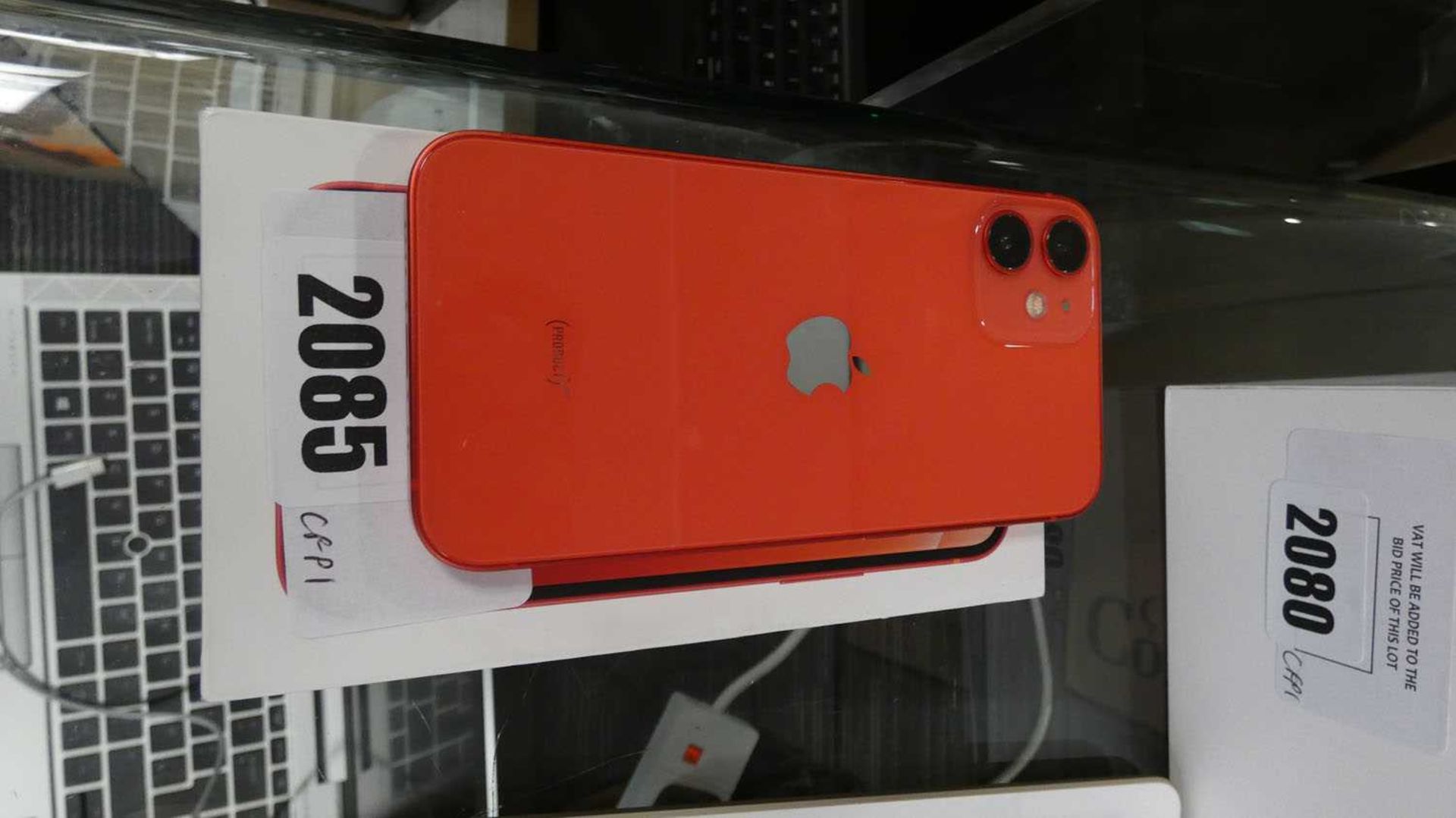 +VAT Apple iPhone 12 Mini 64GB in red with box - Image 2 of 2