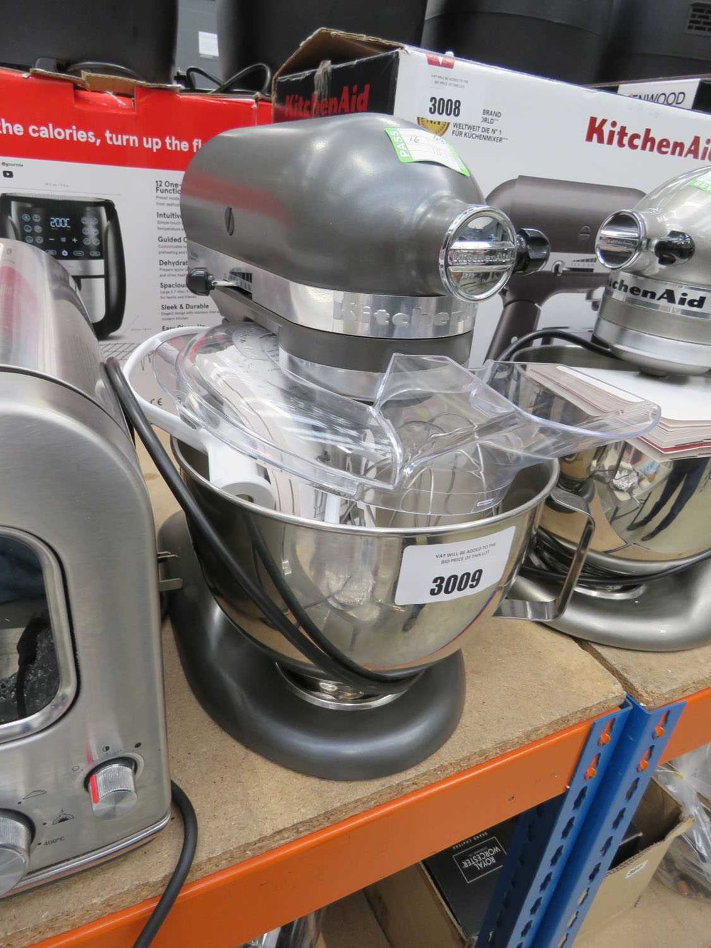 +VAT Unboxed KitchenAid 4.3L standing mixer with 3 attachments