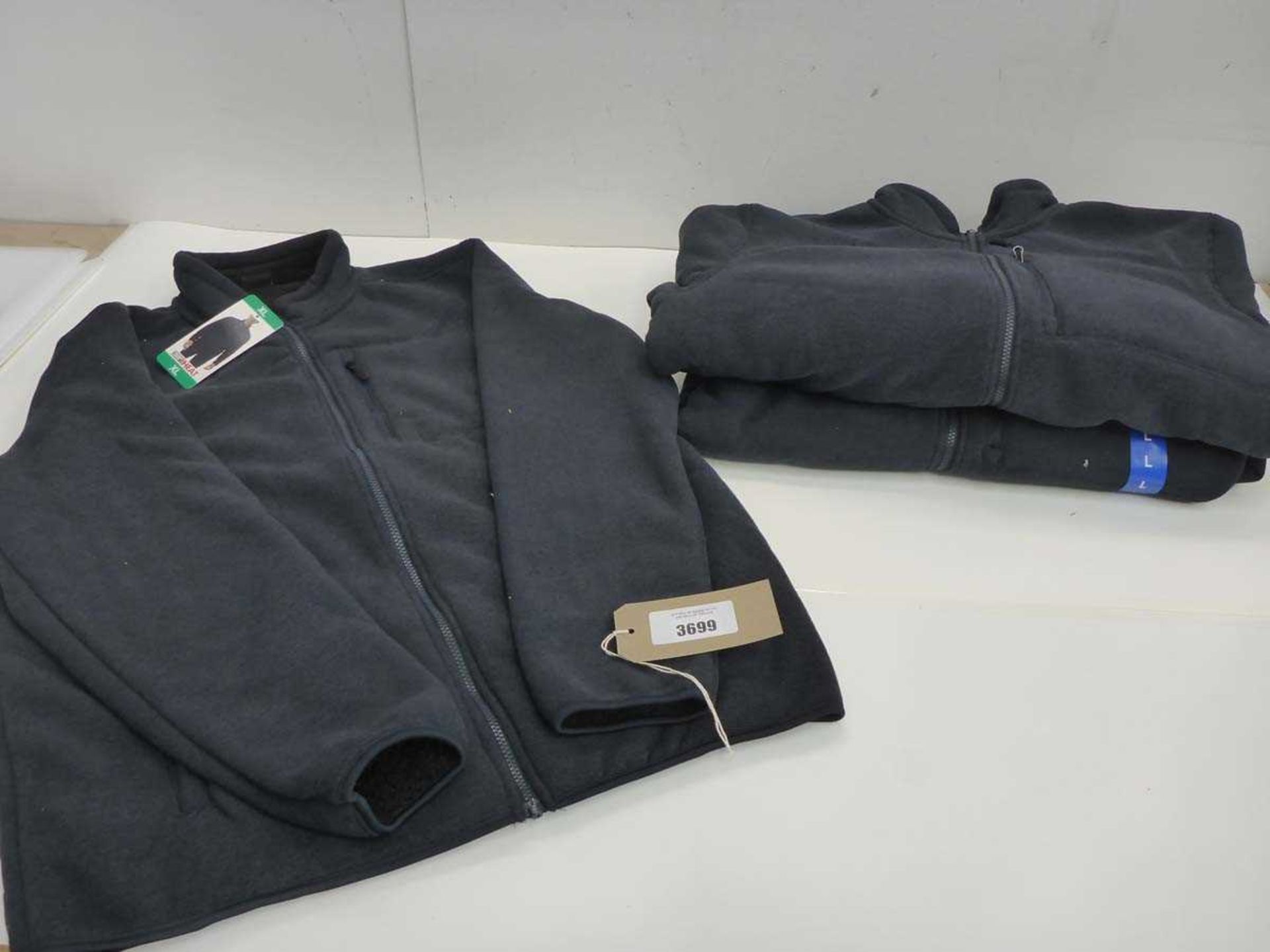 +VAT 3 x 32 degree men's zipped fleece lined jackets