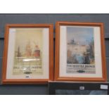 Pair of British Rail advertising prints