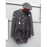 Queens Regiment No.1 dress uniform jacket with cap