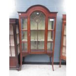 Dome topped Edwardian single door china cabinet
