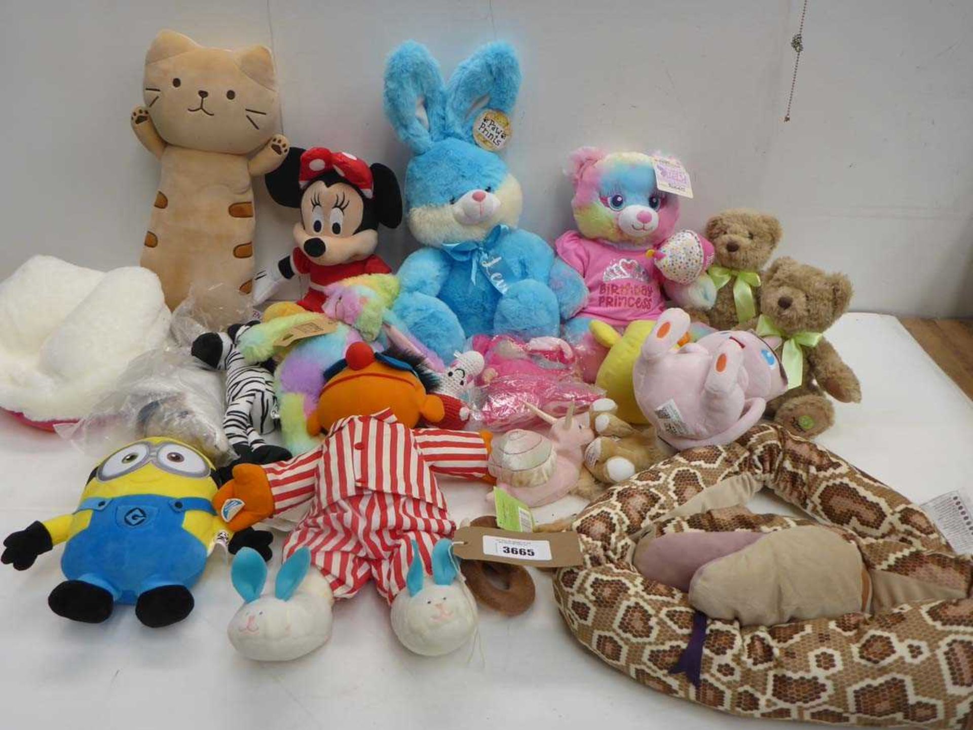 +VAT Selection of soft cuddly toys including TY, Pokémon, Kendi etc