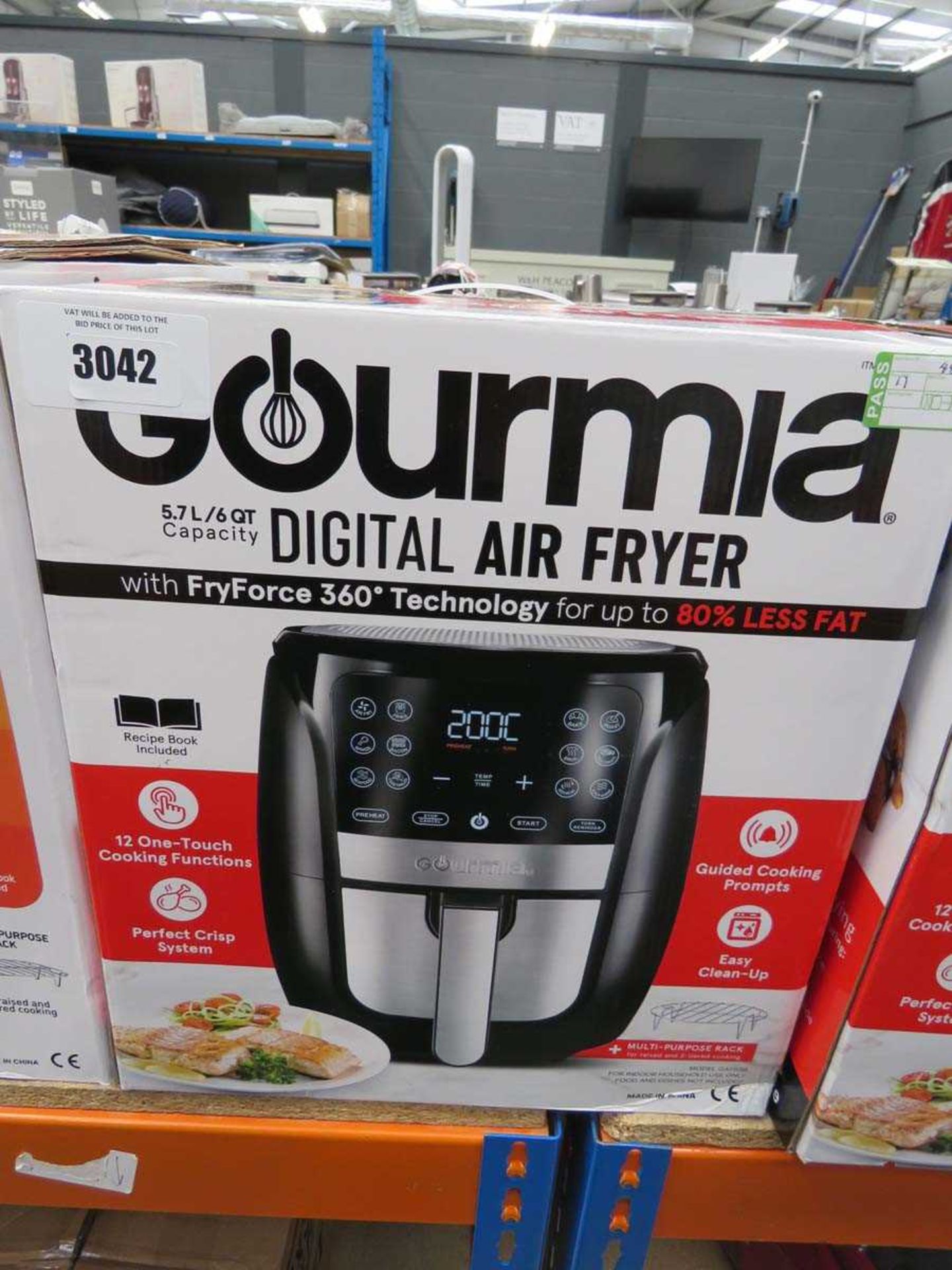 +VAT Gourmet 5.7L digital air fryer