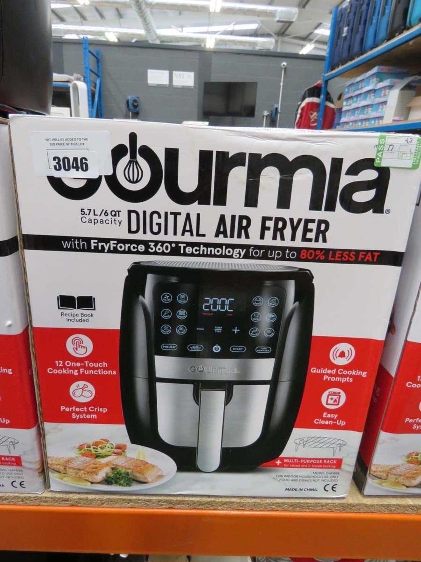 +VAT Gourmet 5.7L digital air fryer