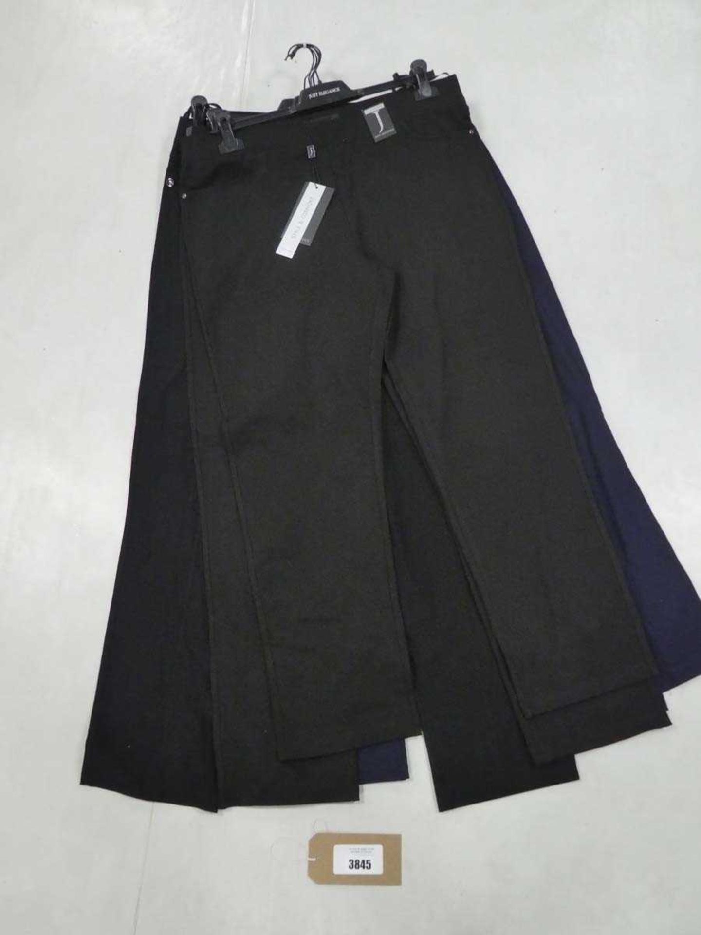 +VAT 5 Just Elegance ladies jegging trousers in black and navy various sizes (hanging)