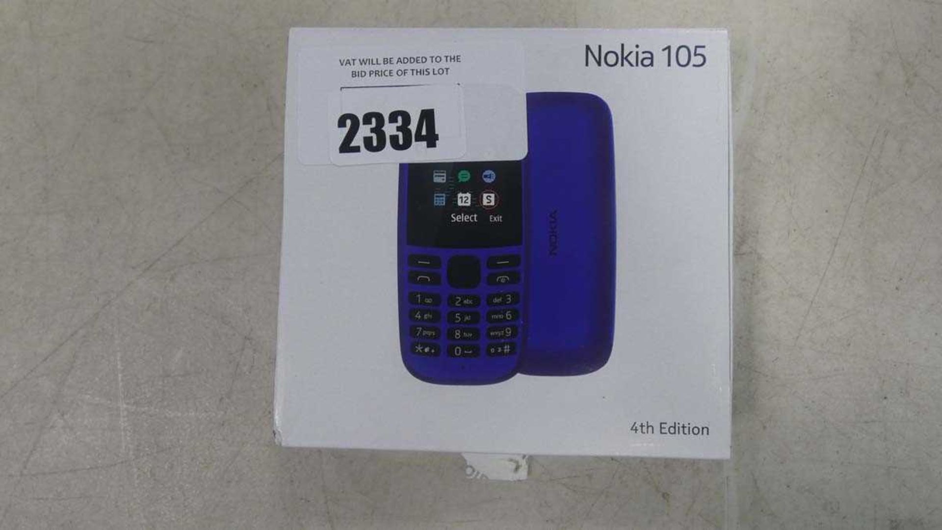 +VAT Nokia 105 mobile phone 4th edition in box