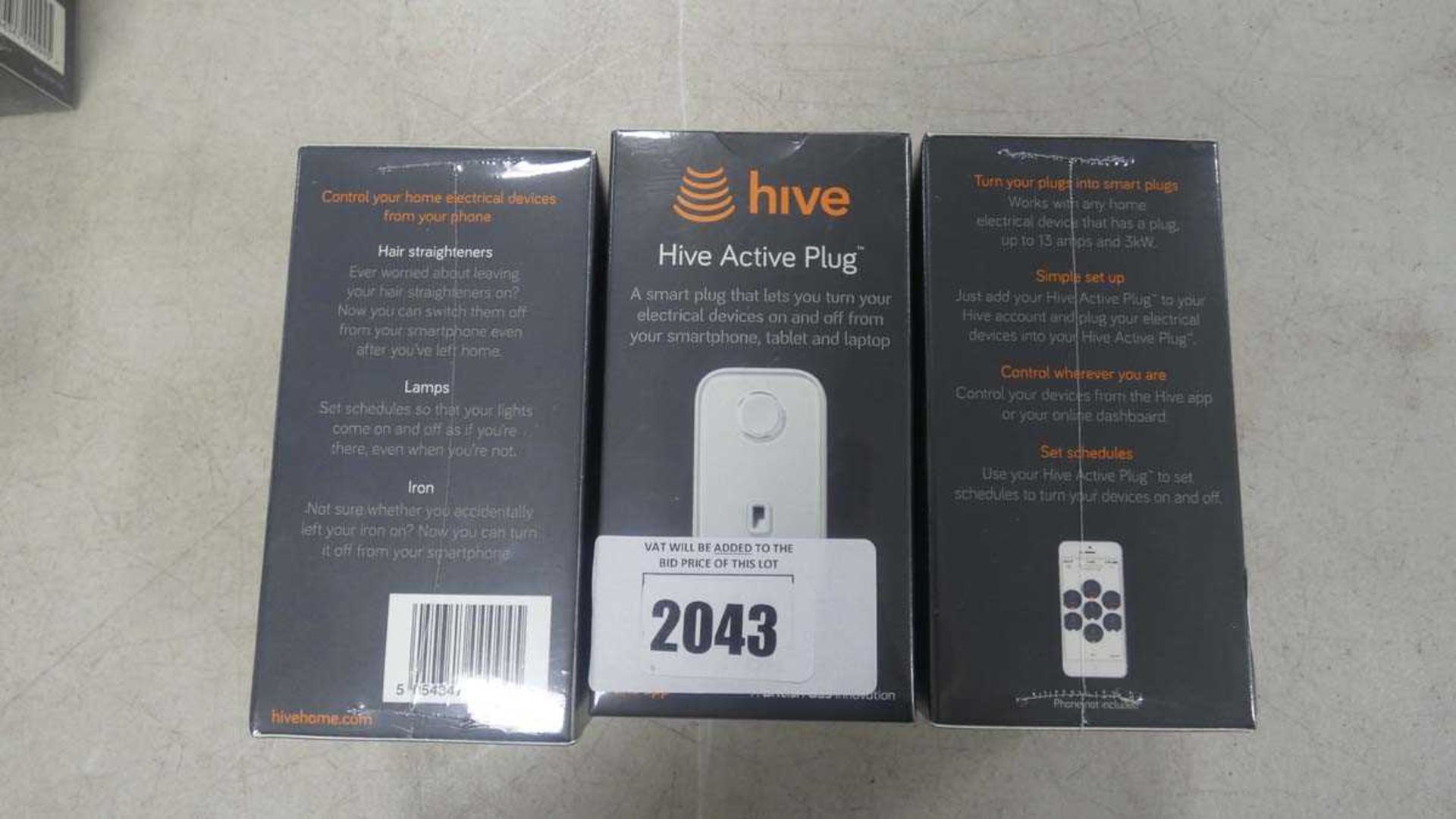 +VAT 3 sealed Hive Active plug units