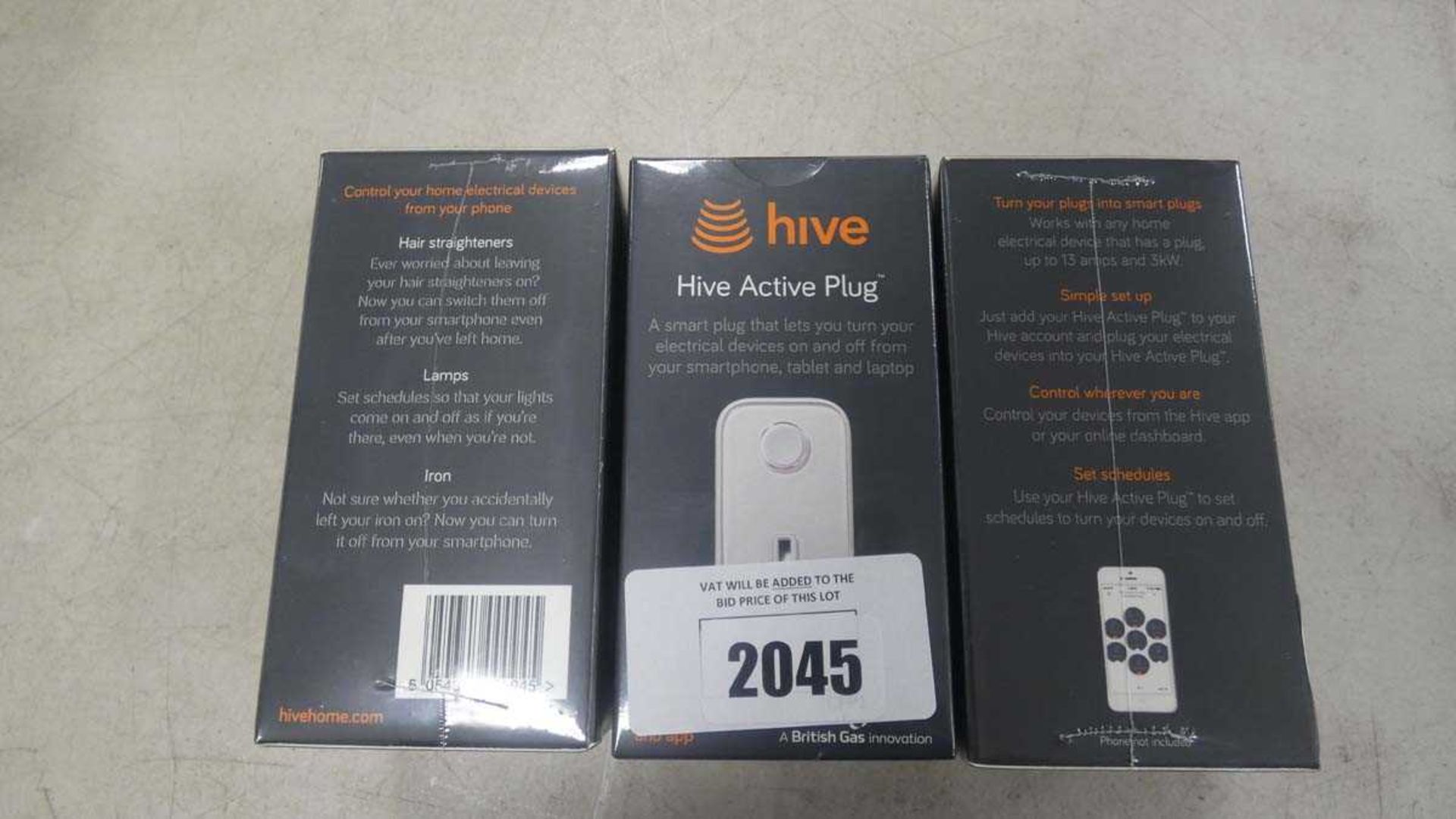 +VAT 3 sealed Hive Active plug units