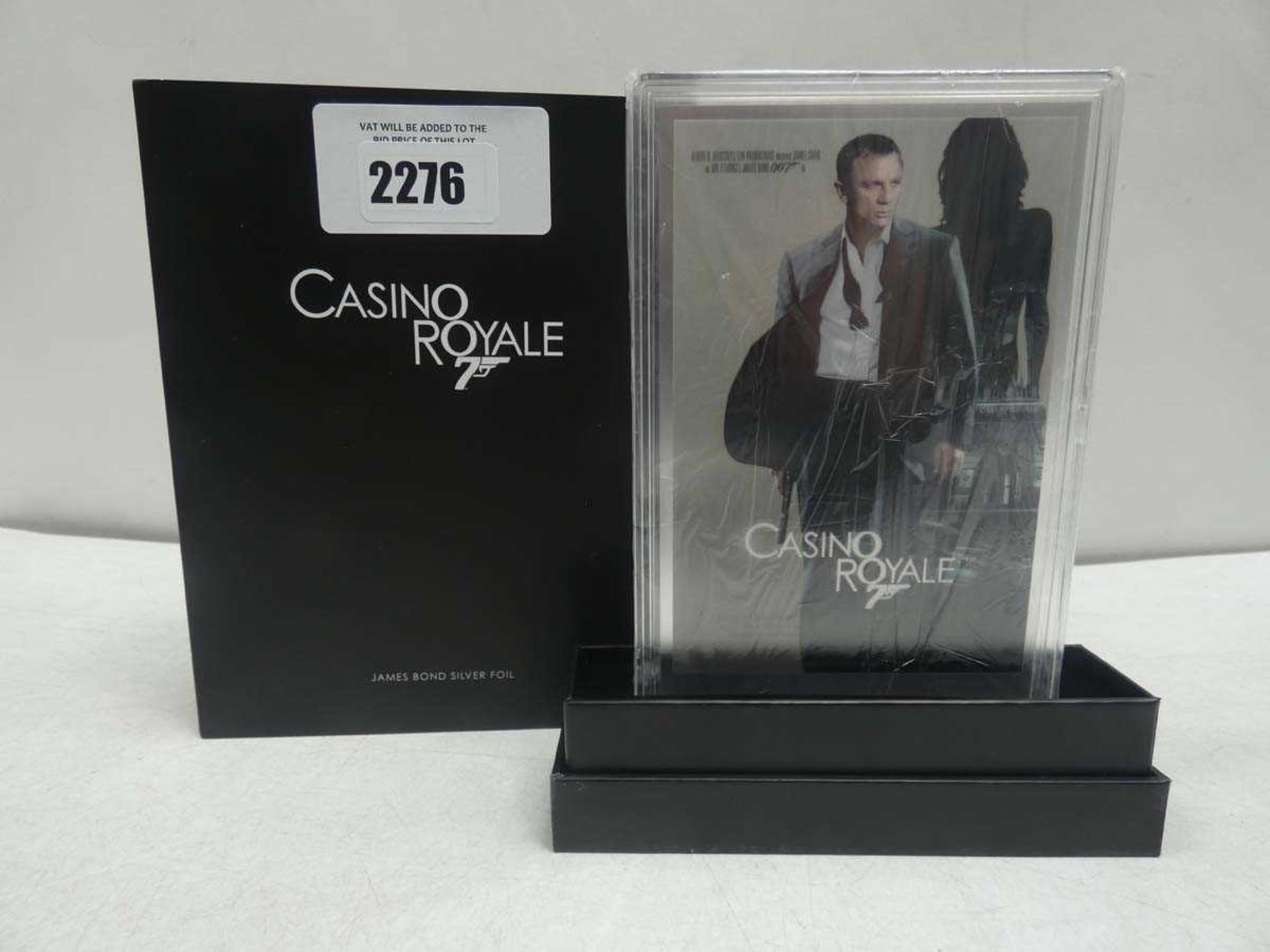 +VAT James Bond Casio Royale Poster 5 Gram Silver Foil