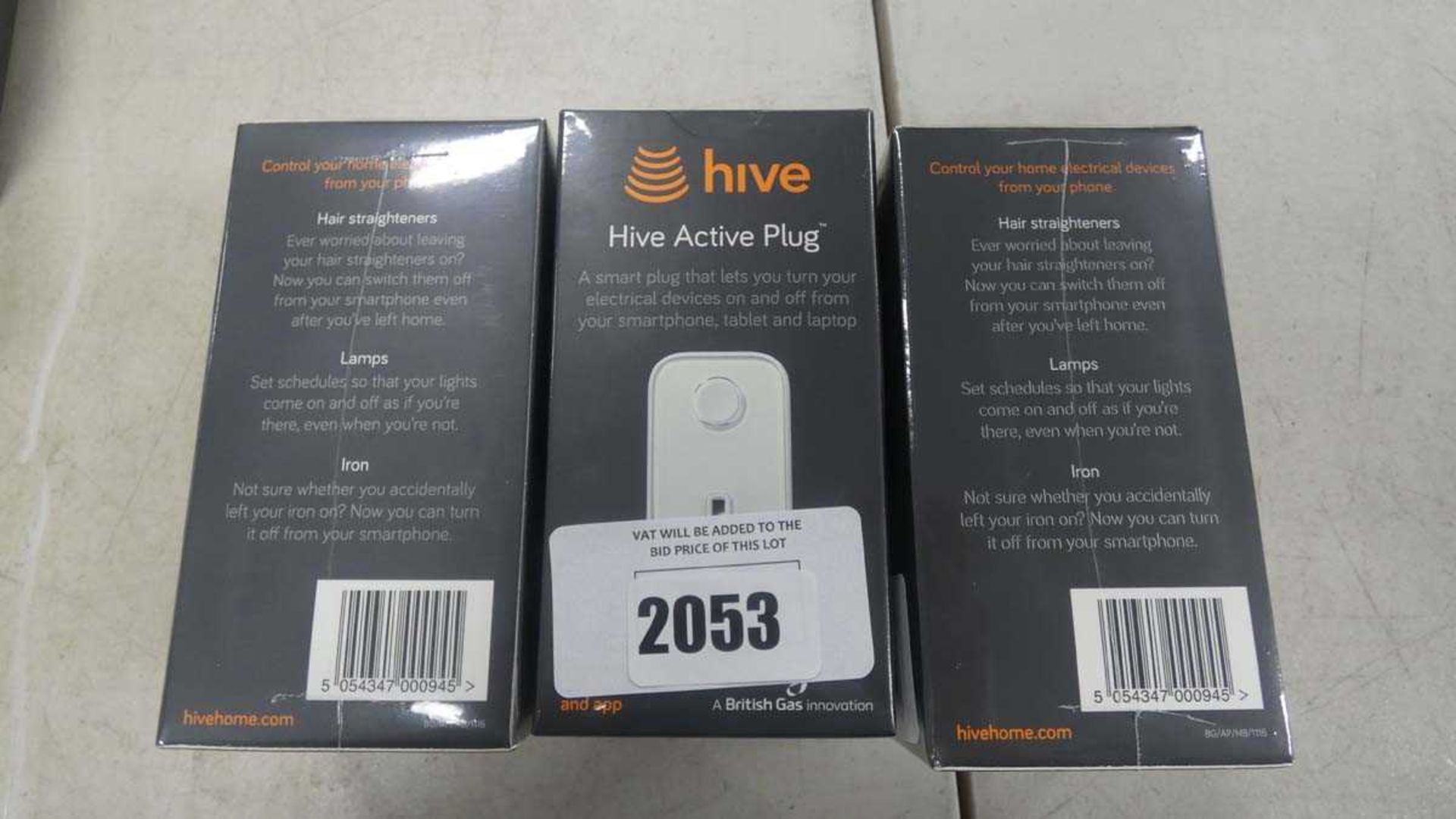 +VAT 3 sealed Hive Active plug units