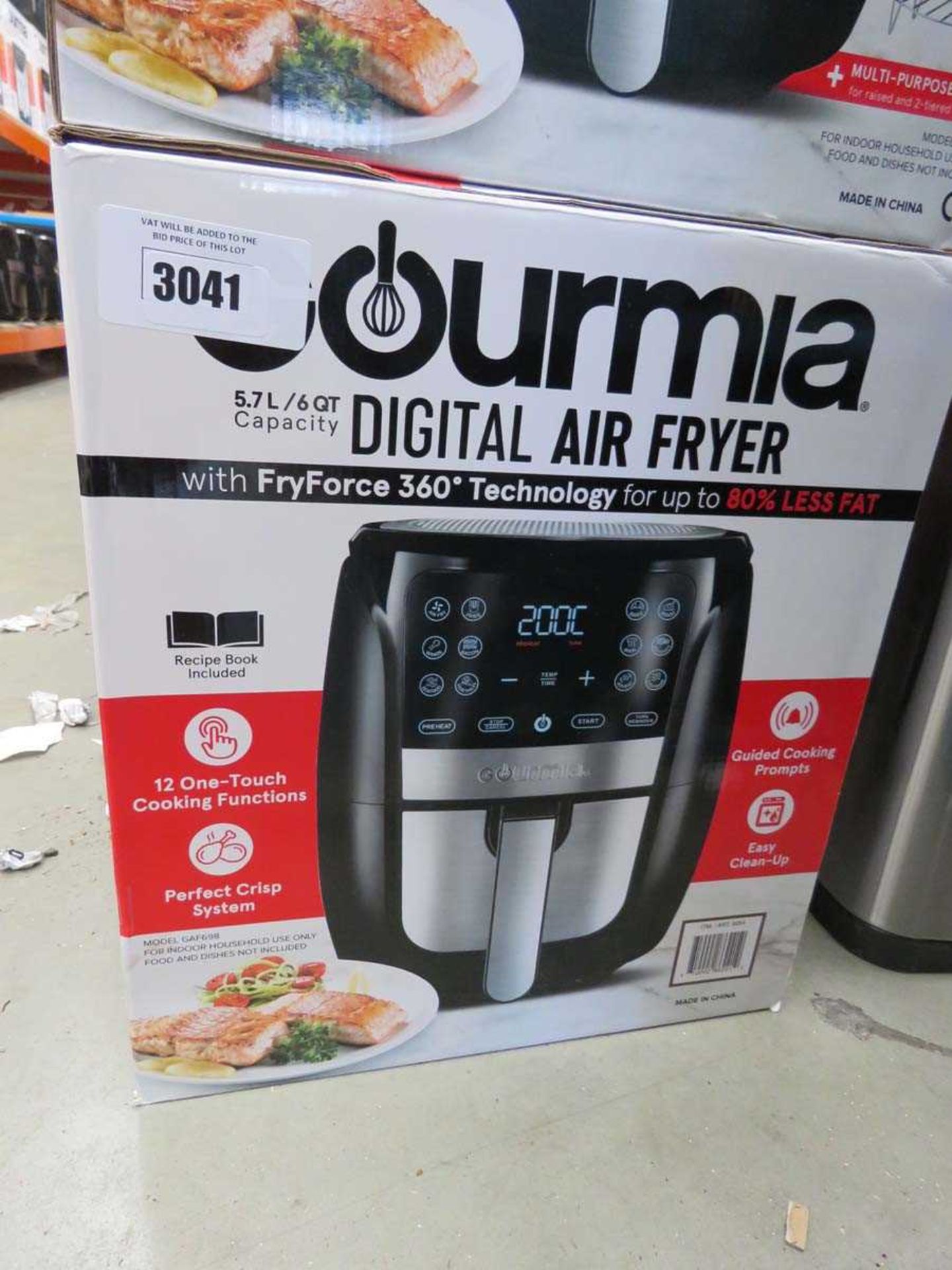 +VAT Gourmia 5.7l digital air fryer