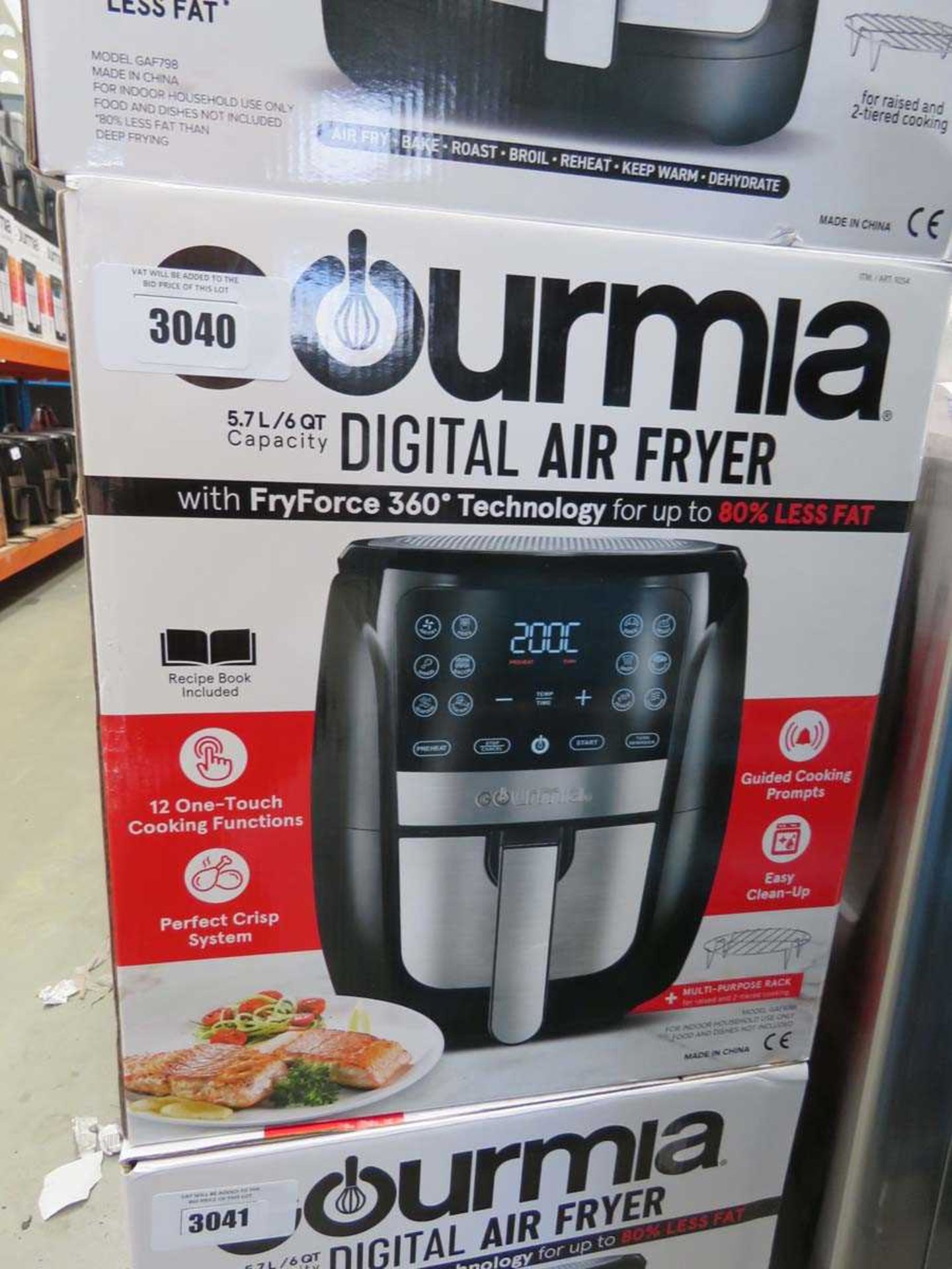 +VAT Gourmia 5.7l digital air fryer