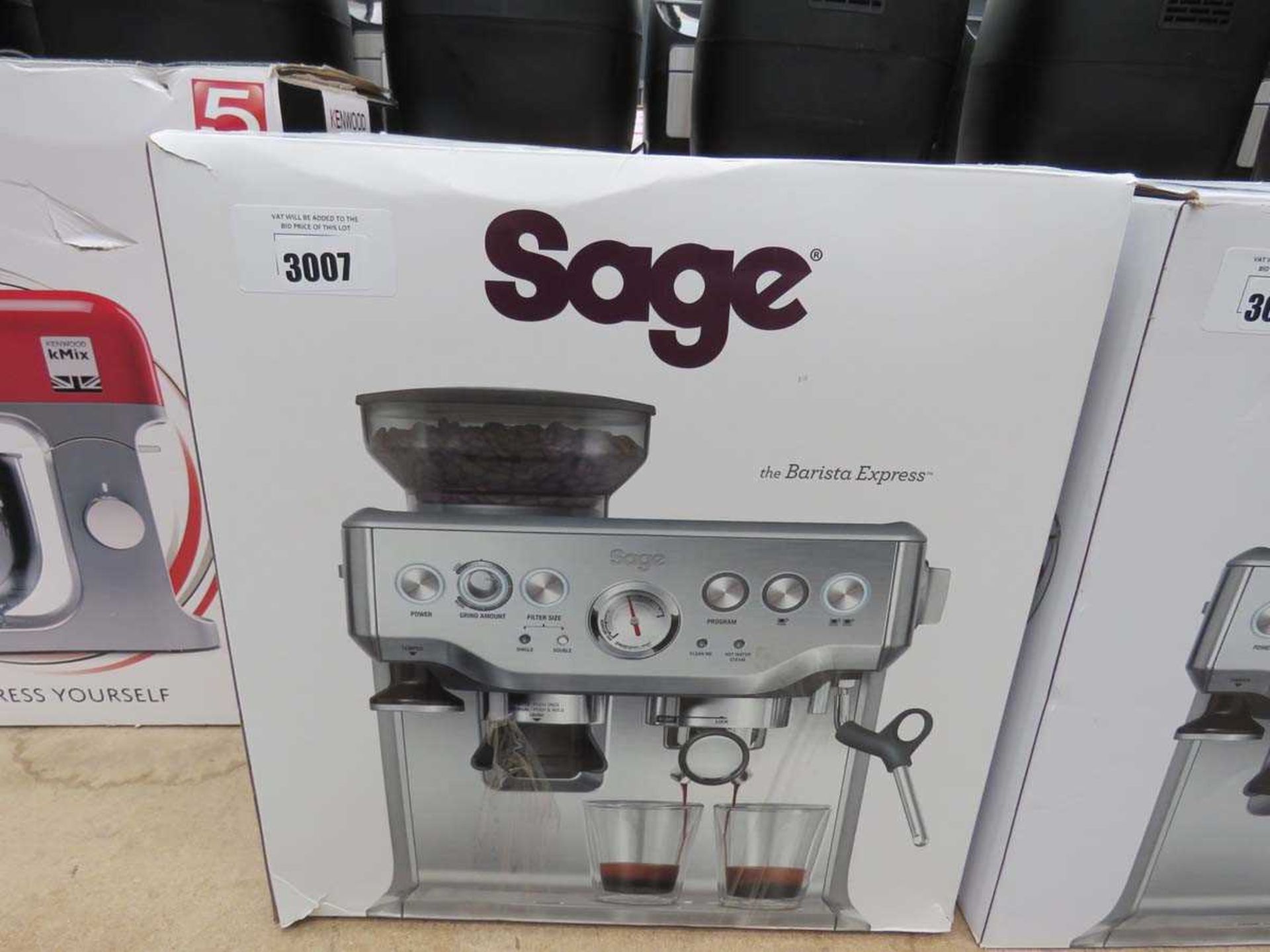 +VAT Sage Barista Express coffee machine