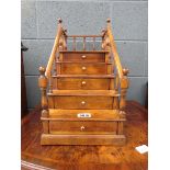 Set of collectors drawers in the form of a staircase