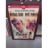 Framed and glazed 'The Italian Job' reproduction movie poster