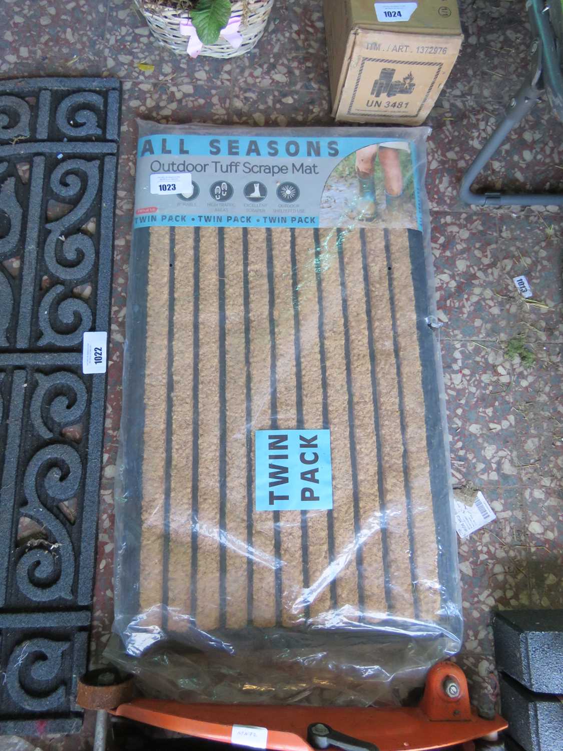 +VAT All Seasons twin pack outdoor tough scrape door mat