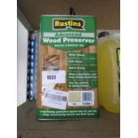 +VAT 5L tub of Rustins Advance wood preserver (clear)