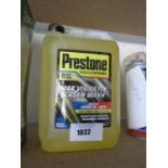 +VAT 5L tub of Prestone max visibility screen wash