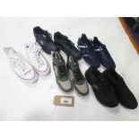 +VAT 5 Pairs of trainers in various styles and sizes to include Converse, Sketchers, Luke 1977, etc