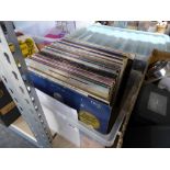 Crate of records incl. The Carpenters, Cristopher Cross, Whitney Houston, etc.