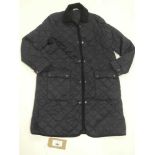 +VAT Barbour ladies south shields lightweight quilted jacket in navy size 14