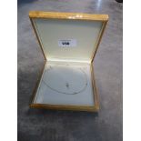 +VAT Gold chain and cross in presentation box