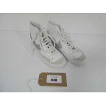 +VAT Nike Blazer Mid in white/silver size UK6