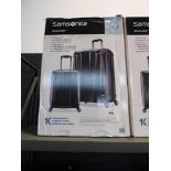 +VAT Pair of Samsonite suitcases in black