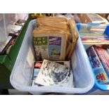 Crate of Whoopie! magazines and various other publications