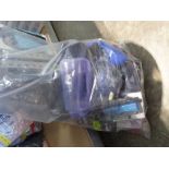 +VAT Large bag containing mixed items including water bottles, lighters, glasses and razors, AF