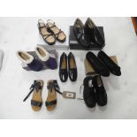 +VAT a bag containing 7 pairs of smart shoes/slippers in various styles and sizes to include Pavers,