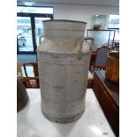 (2) Galvanised milk churn