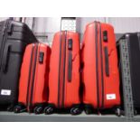 +VAT Set of 3 American Tourister Suitcases in red