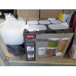 +VAT Collection of Oxo soft works tupperware sets, along with other tupperware sets