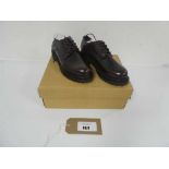 +VAT A pair of Hudson London smart shoes in bordo size UK3 (boxed)