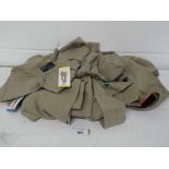 +VAT 10 pairs of Hilary Radley brown trousers with white stripes in mixed sizes