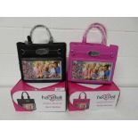 +VAT 2 boxed Heartfelt Creations handbags in black and pink
