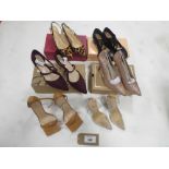 +VAT 6 Pairs of high heels in various styles to include bloch, Gratonu, Showcase, etc