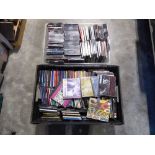 Two shallow trays of CD's