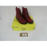 +VAT Fly London dore813fly trainers in red size UK6 (boxed)