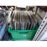 Crate of records including Elton John, Cliff Richard, Elvis Prestley, Bob Dylan, etc