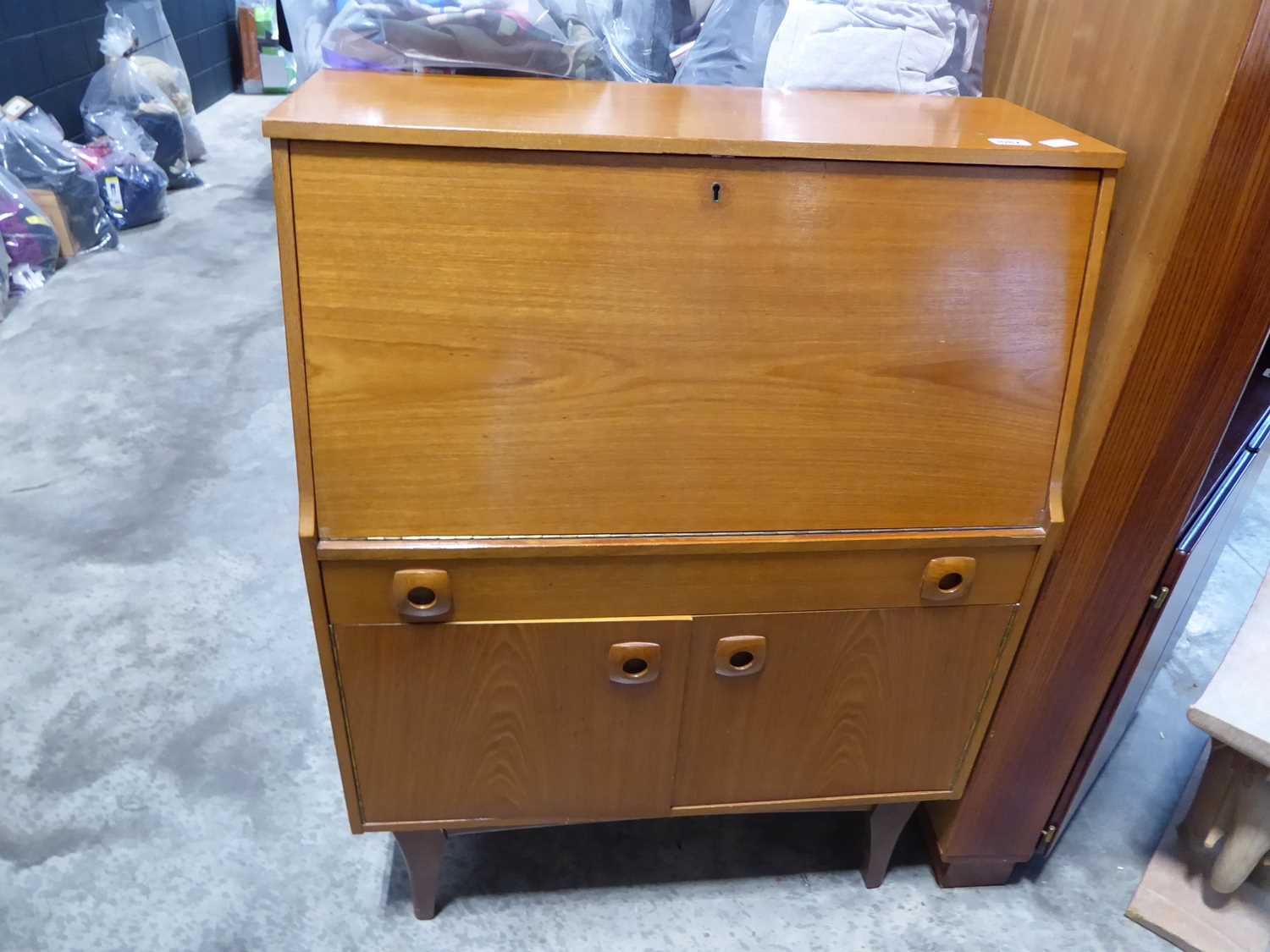 Mid Century teak writing bureau