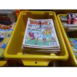 Crate of Dandy magazines