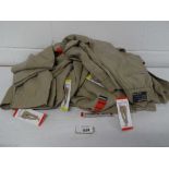 +VAT 10 pairs of Hilary Radley brown trousers with white stripes in mixed sizes