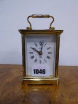 Weiss brass carriage clock