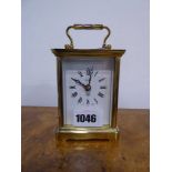 Weiss brass carriage clock