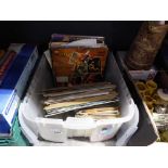 Crate of various records